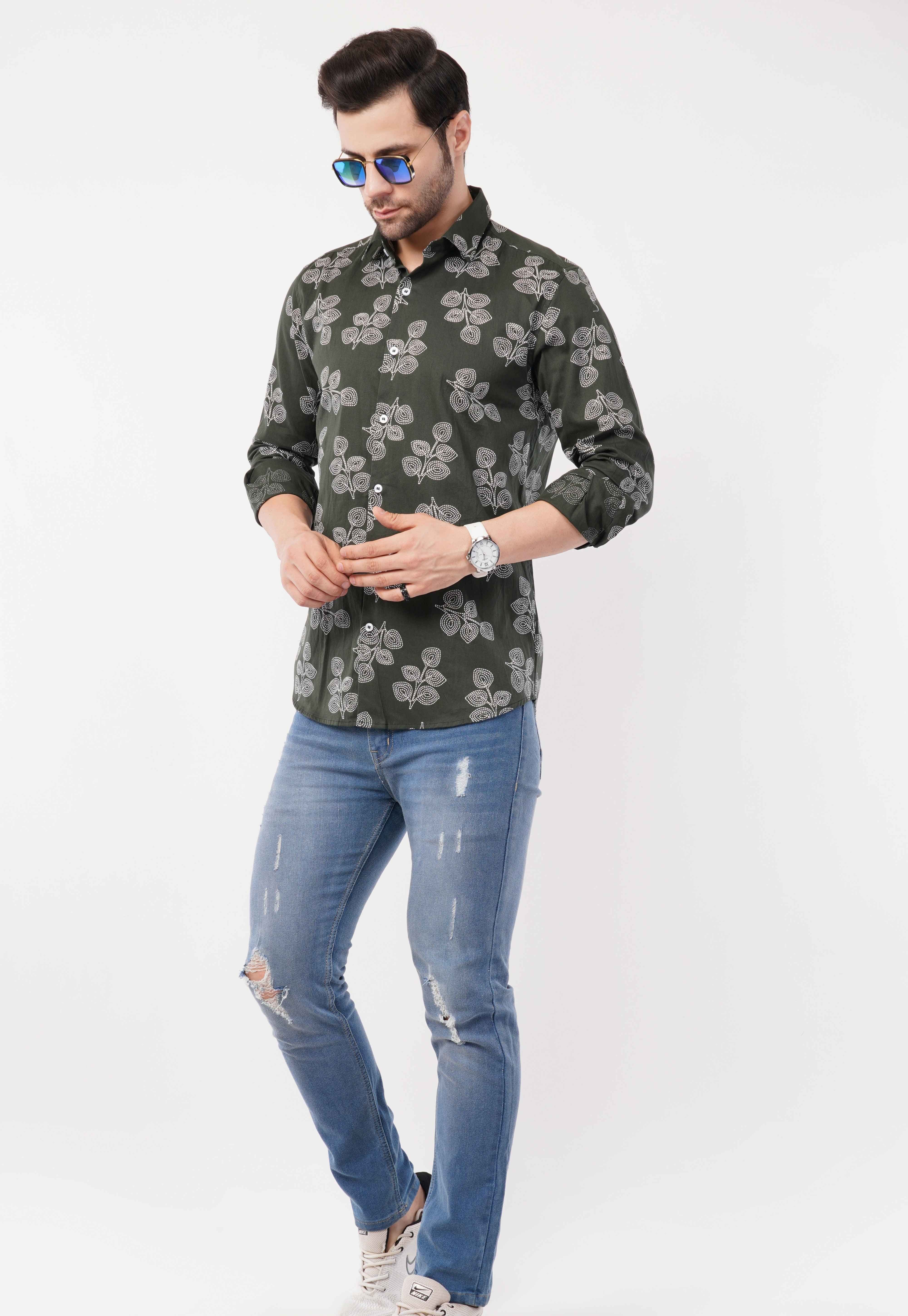 Olive Full Sleeve Shirt